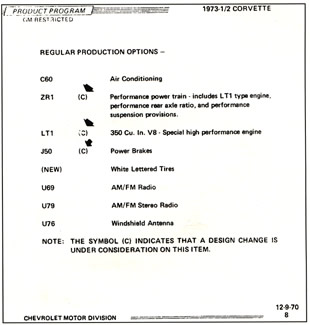 1973 Mid-Engine Corvette