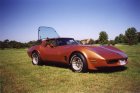 Passenger Side Front Quarter View - 1981 Primer Corvette