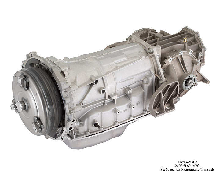 Hydra-Matic: 2008 6L80 (MYC), Six Speed RWD Automatic Transaxle.   Image:   GM Powertrain